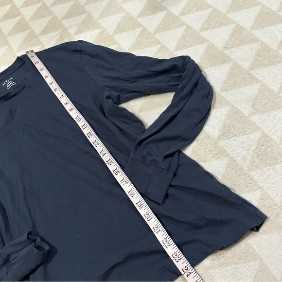 J crew long sleeve jersey tee vintage navy comfort - Picture 6 of 6